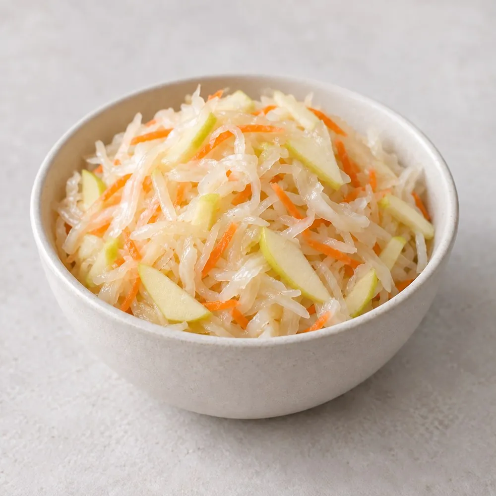 Квашеная капуста с яблоком